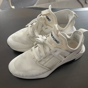 Tom Ford Jago Men's White Nylon Mesh Sneakers